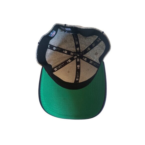 Chicago Bears New Era S/M Cap Gray & Navy Wool Blend - Picture 4 of 6